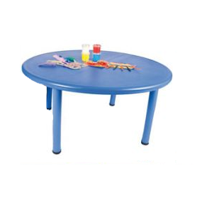 Round Blue Plastic Table