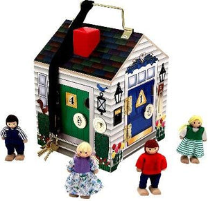 Wooden Lock House & family